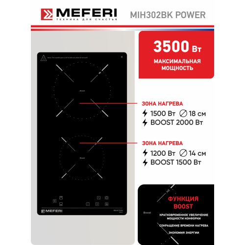 Варочная поверхность Meferi MIH302BK Power