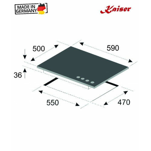 Варочная поверхность Kaiser KG 6325 Em Sil Turbo