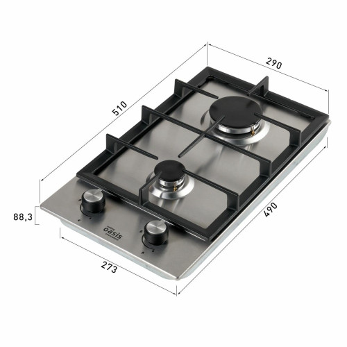 Варочная поверхность OASIS P-MEND сталь нержавеющая