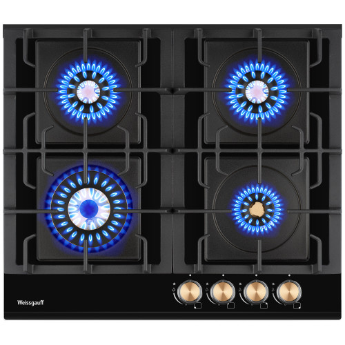 Варочная поверхность Weissgauff HGG 641 BV Volcano Burner Nano Glass