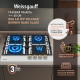 Варочная поверхность Weissgauff HGG 641 WV Volcano Burner Nano Glass