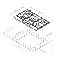 Варочная панель Kuppersberg FG 903 C Bronze