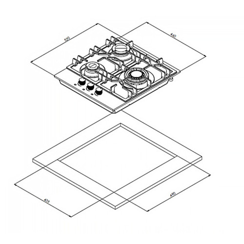 Варочная поверхность Weissgauff HG 453 BGV