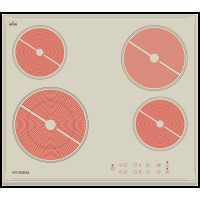 Варочная поверхность Hyundai HHE 6450 BE бежевый
