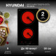 Варочная поверхность Hyundai HHE 3286 BG черный