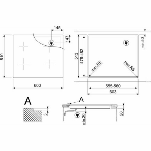 Варочная поверхность Smeg SIM1644D
