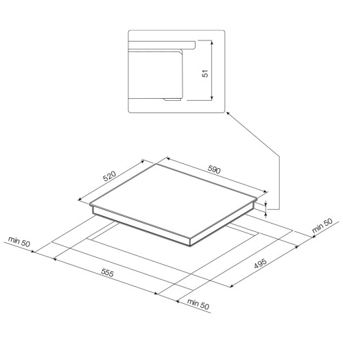 Варочная поверхность  GRAUDE EK 60.0 C