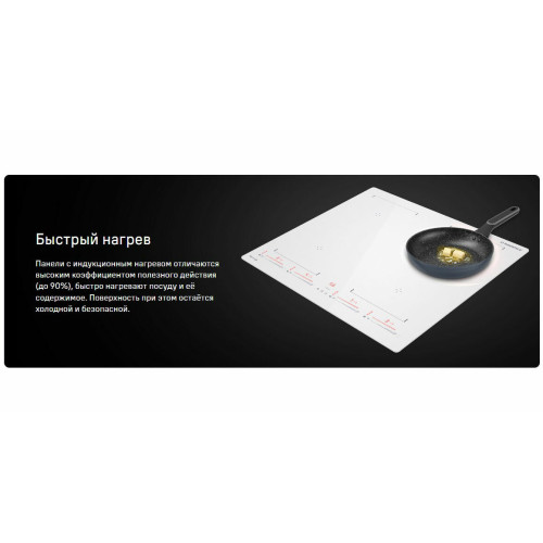 Варочная поверхность MAUNFELD CVI604SBEXWH Inverter