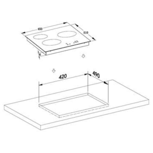 Варочная поверхность Weissgauff HV 430 BA черный