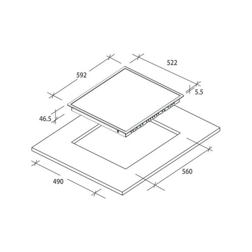 Варочная поверхность CANDY CC64CH
