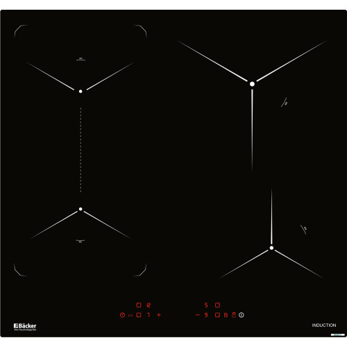 Варочная поверхность Backer BIH604-1T-S4 Black