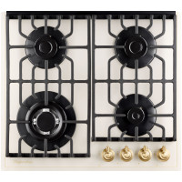 Варочная поверхность KUPPERSBERG TG 699 C бежевый/бронз.ручки (стекло)