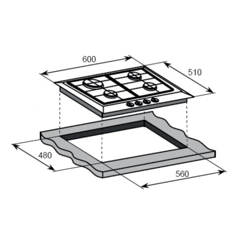 Варочная поверхность Weissgauff HG 641 BFh