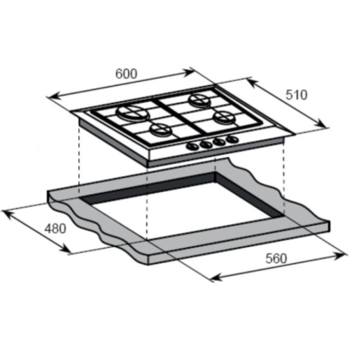 Варочная поверхность Weissgauff HG 641 WFh