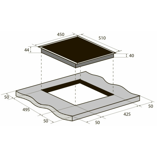 Варочная панель ZUGEL ZEH452W белая