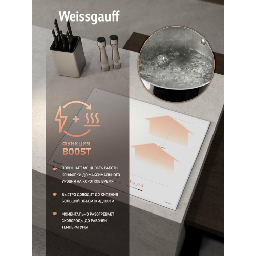 Варочная поверхность Weissgauff HI 642 WFZG