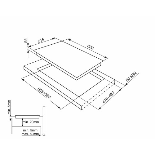 Варочная поверхность SMEG SI364BM