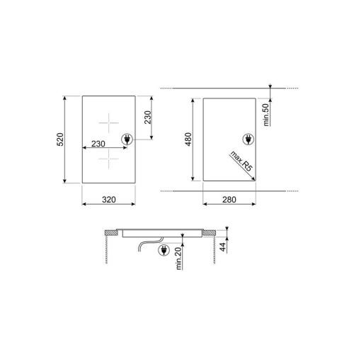 Варочная поверхность SMEG SE232TX1 