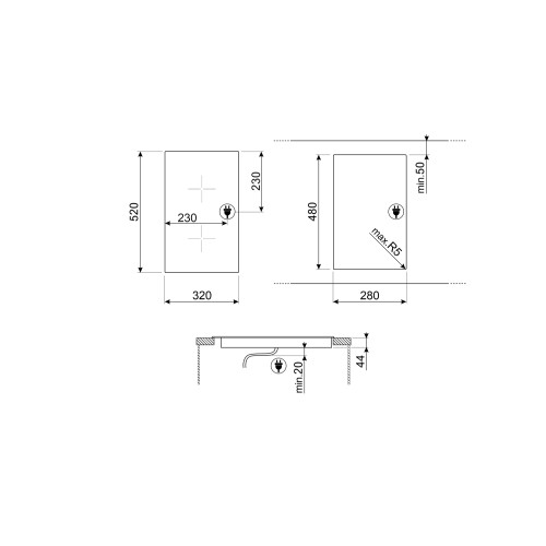 Варочная поверхность SMEG SE232TX1 