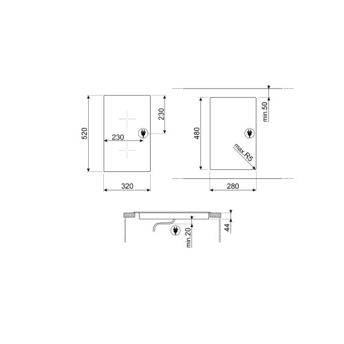 Варочная поверхность SMEG SE232TX1 