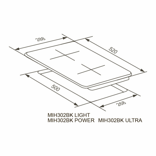 Варочная поверхность Meferi MIH302BK Ultra