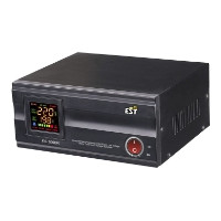 Стабилизатор напряжения EST 1000 DR релейный настольный, Однофазный релейный автоматический Стабилизатор переменного напряжения. Максимальная мощность 1000 Вт. входное напряжение от 140В до 270В.