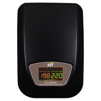 Стабилизатор напряжения EST 5000 WR релейный настенный, Однофазный релейный автоматический Стабилизатор переменного напряжения, максимальная мощность 5000 Вт, входное напряжение от 140В до 270В, выходное напряжение 220В (+/-8%).