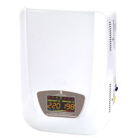 Стабилизатор напряжения CENTURION SR 5000 Line-C релейный настенный, Однофазный релейный автоматический Стабилизатор переменного напряжения. максимальная мощность 5000 Вт, входное напряжение от 140В до 270В, выходное напряжение 220В (+/-8%). вес 15,1 кг.