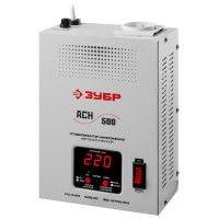 Стабилизатор ЗУБР АСН 500 электронный однофазный серый