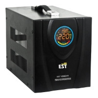 Стабилизатор напряжения EST. 2000 DVR релейный переносной, Однофазный релейный автоматический Стабилизатор переменного напряжения. Максимальная мощность 2000 Вт. входное напряжение от 140В до 270В.