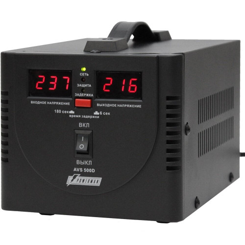 Стабилизатор Powerman AVS 500D черный 
