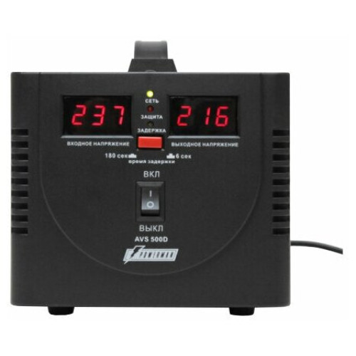 Стабилизатор Powerman AVS 500D черный 