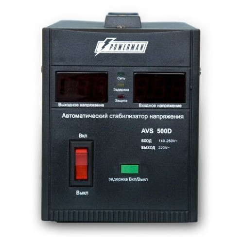Стабилизатор Powerman AVS 500D черный 