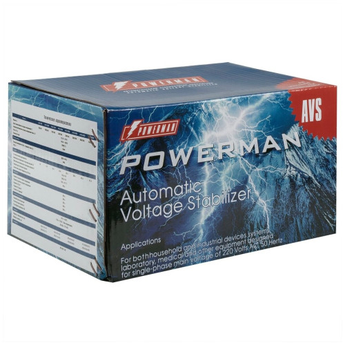 Стабилизатор Powerman AVS 500D черный 