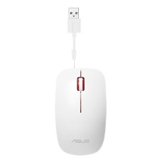 Мышь Asus UT300 белый оптическая (1000dpi) USB2.0 для ноутбука (2but)
