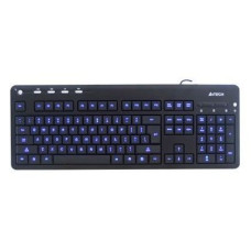 Клавиатура A4Tech KD-126-1 USB (Черный + син. подсветка)
