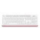Клавиатура A4 Fstyler FK10 белый/розовый USB Multimedia
