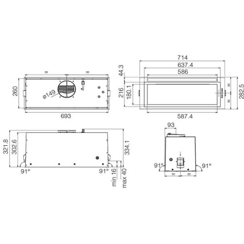 Вытяжка JET AIR PLANE LUX IX/A/72