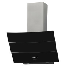 Вытяжка KRONA INGA 600 inox/black PB стекло