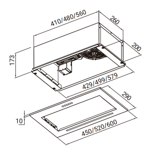 Вытяжка Weissgauff Integra 850 PB WH