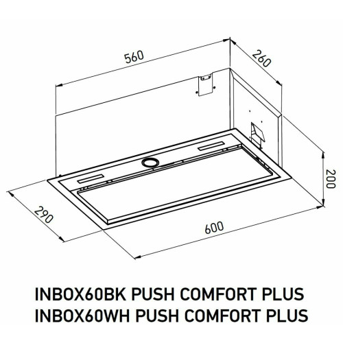 Вытяжка MEFERI INBOX60WH Comfort Plus