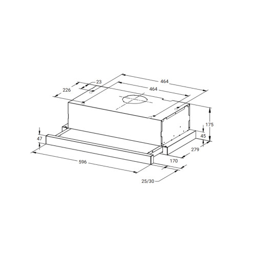 Вытяжка Weissgauff TEL 600 Black Glass