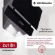 Вытяжка каминная наклонная ESPERANZA RHA50G06 B черный