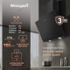 Вытяжка Weissgauff Yota 606 Touch black glass