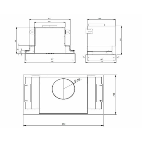 Вытяжка AKPO WK-6 Neva glass 60 см белый