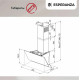 Вытяжка каминная наклонная ESPERANZA RHA60G06 W белый