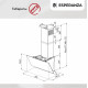 Вытяжка каминная наклонная ESPERANZA RHA60G06 W белый