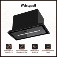 Вытяжка встраиваемая Weissgauff Betta 60 PB BL черный