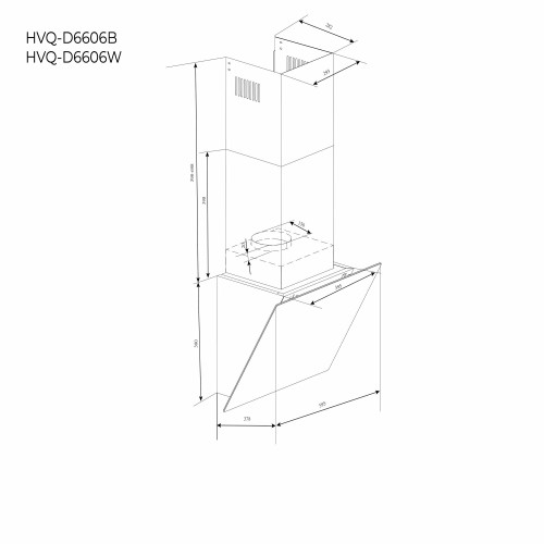 Вытяжка HAIER HVQ-D6606W