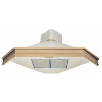 Вытяжка KUPPERSBERG ANABEL 65 WM O белый муар/дуб неокраш. (угловая)